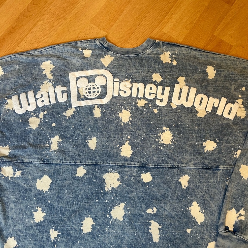 Walt Disney World Denim Look/Bleach Splatter Spirit Jersey - Picture 10 of 12